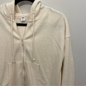 cropped zip up sweatshirt
